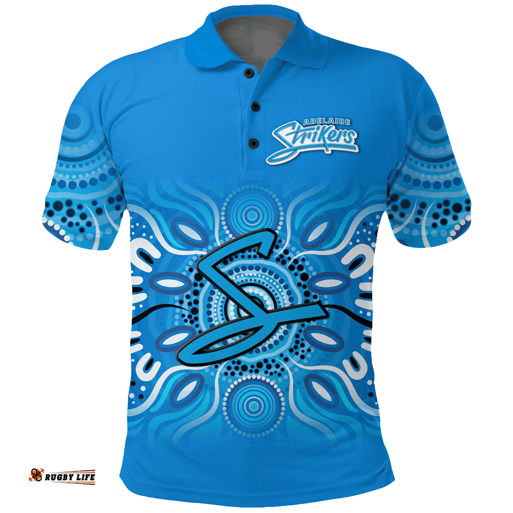 Custom Personalised Adelaide Strikers Aboriginal Cricket 2022 Polo Shirt