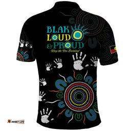 NAIDOC 2024 Indigenous Aboriginal Polo Shirt The Fire Burns Forever