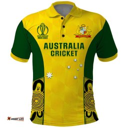 Australia Cricket Polo Shirt World Cup Go Champions 2023 Indigenous