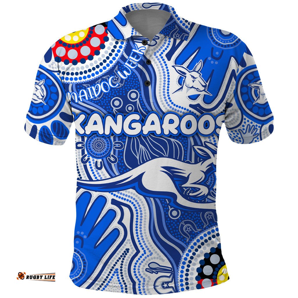 Personalised NAIDOC Week 2024 Melbourne Demons Polo Shirt Australian Aboriginal Hand Painting