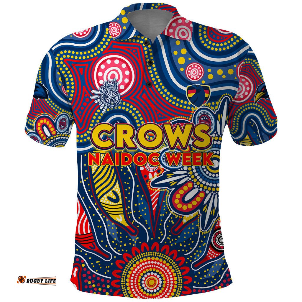 Personalised Lions NAIDOC Week 2024 Polo Shirt Aussie Aboriginal Art