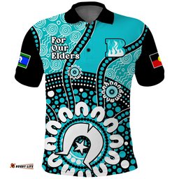 Brisbane Heat NAIDOC 2023 Polo Shirt Indigenous For Our Elders Amazing Aussie