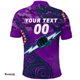 Custom Personalised Storm Rugby ANZAC Day Camouflage Indigenous Art Polo Shirt