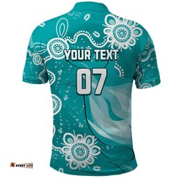 Custom Brisbane Cricket Indigenous Polo Shirt Feel The Heat