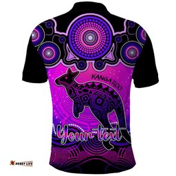 Personalised Australia Aries Kangaroo Zodiac Polo Shirt Auz Astrology Aboriginal - Magenta