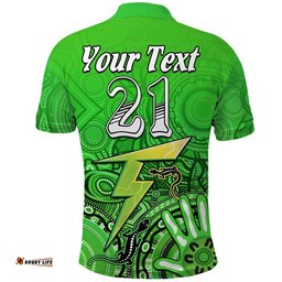 Custom Personalised Sydney Thunder Cricket Champions Polo Shirt Lizard Indigenous Aboriginal Amazing Aussie