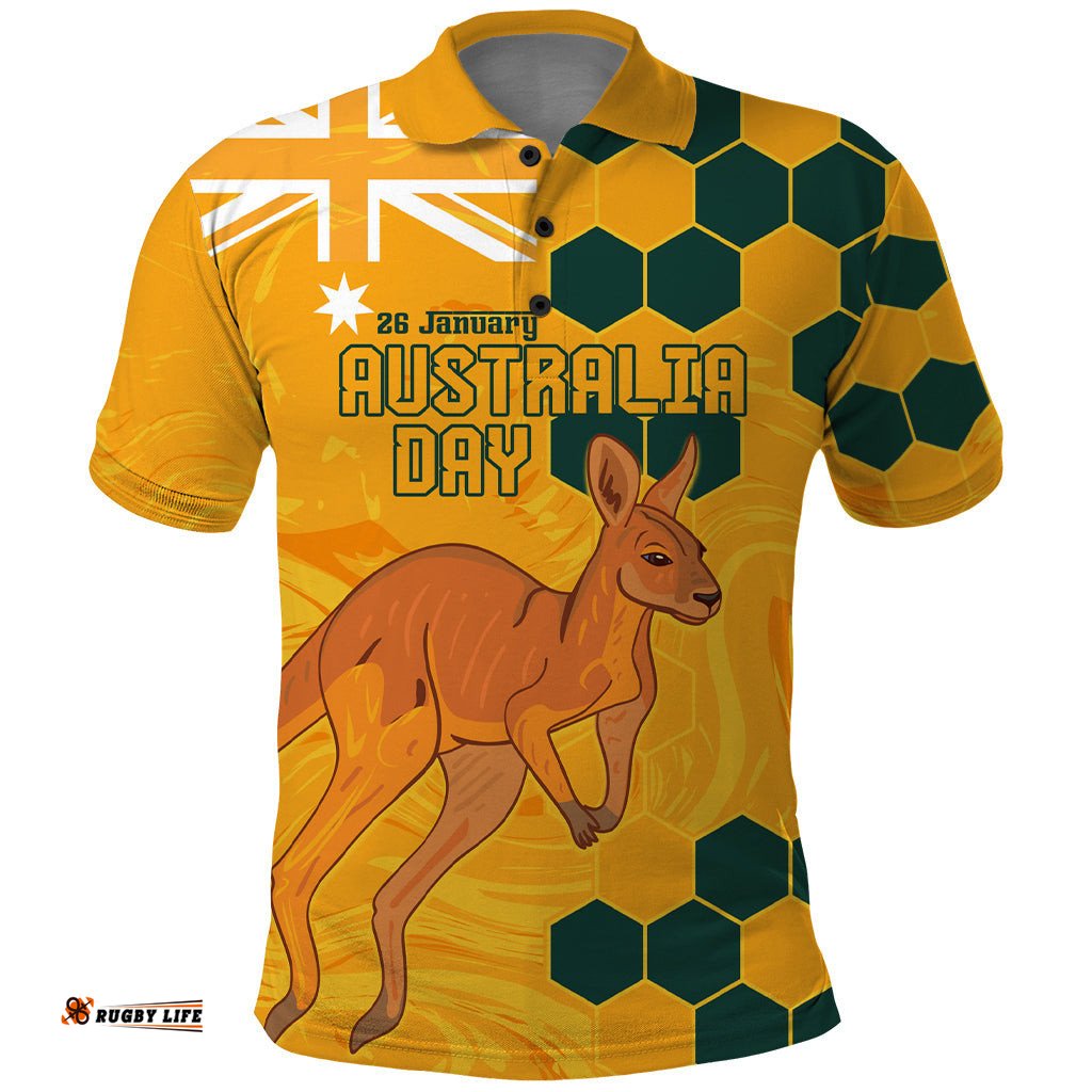 Custom Australia Day Soccer Socceroos Polo Shirt We Are One And Free