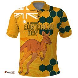Custom Australia Day Soccer Socceroos Polo Shirt We Are One And Free