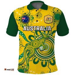 Custom Text And Number Australia Soccer Polo Shirt Kangaroos Matildas 2023 FIFA Womens World Cup Amazing Aussie