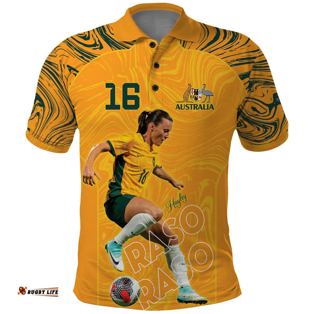 Hayley Raso Australia Matildas Polo Shirt
