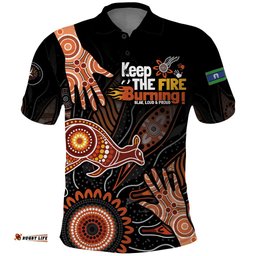 NAIDOC Week 2024 Personalised Polo Shirt Aboriginal Hand Stencils