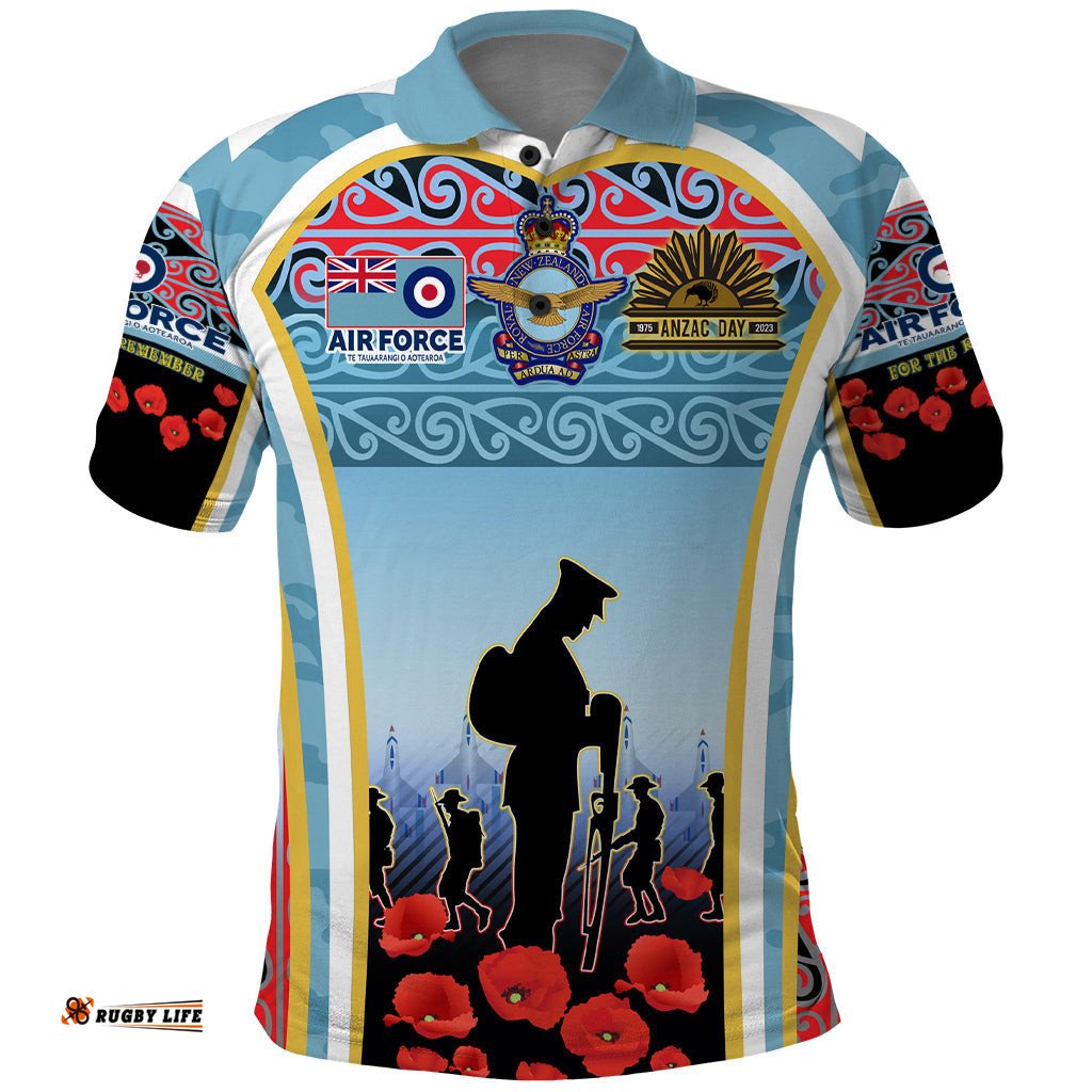 Royal New Zealand Air Force ANZAC Day Polo Shirt Te Tauaarangi o Aotearoa