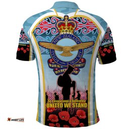Royal New Zealand Air Force ANZAC Day Polo Shirt Te Tauaarangi o Aotearoa