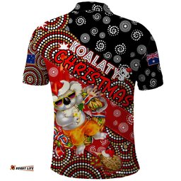 Koalaty Christmas Polo Shirt Australia Koala Aboriginal