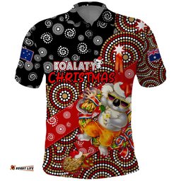 Koalaty Christmas Polo Shirt Australia Koala Aboriginal