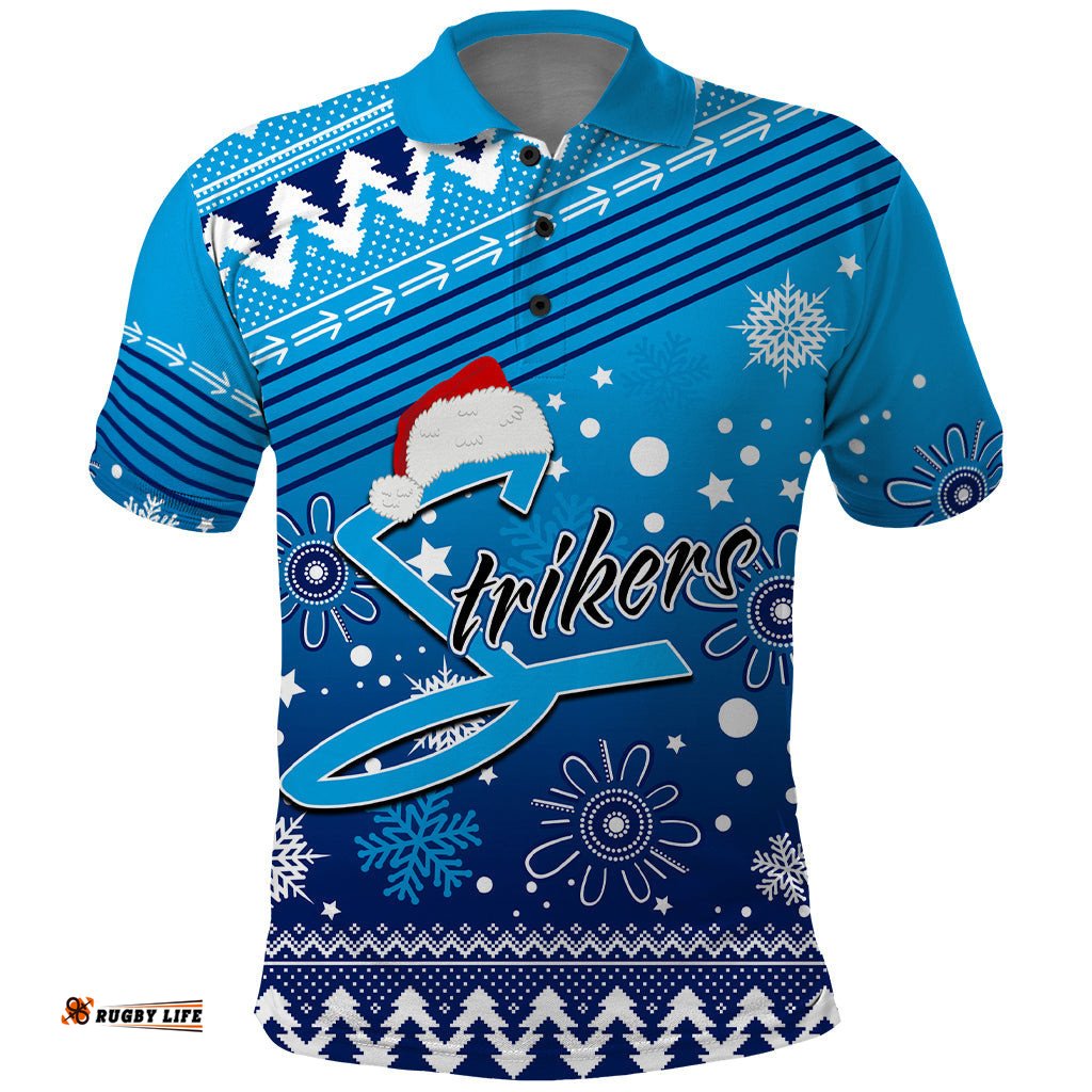 Custom Strikers BBL Polo Shirt Christmas Vibe 2023