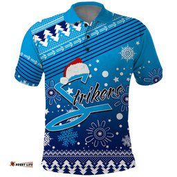 Custom Strikers BBL Polo Shirt Christmas Vibe 2023