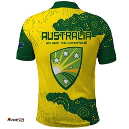 Australia Cricket Polo Shirt History Commemorative World Cup Winners