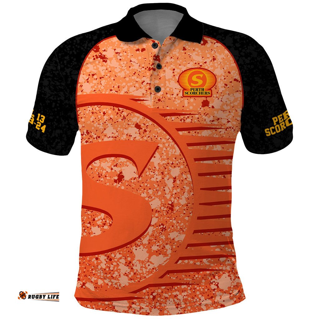 Perth Scorchers Custom Polo Shirt BBL Cricket Team 2024