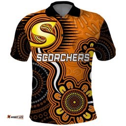 Custom Scorchers Cricket Indigenous Polo Shirt Champions Fire Up