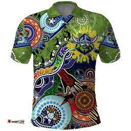 Personalised Raiders NAIDOC Week 2024 Polo Shirt Australia Aboriginal Dot Painting