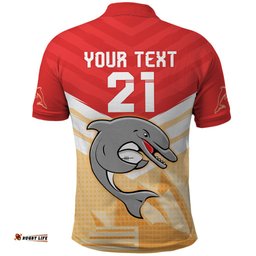 NRL Dolphins Australia Day Custom Polo Shirt Sydney Opera House Style