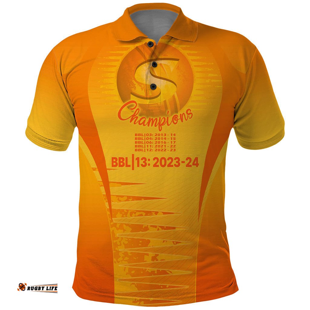Fire Up Scorchers Custom Polo Shirt The Sixth Time Champions