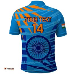 Custom India Cricket Polo Shirt 2023 World Cup 3rd Champions Proud