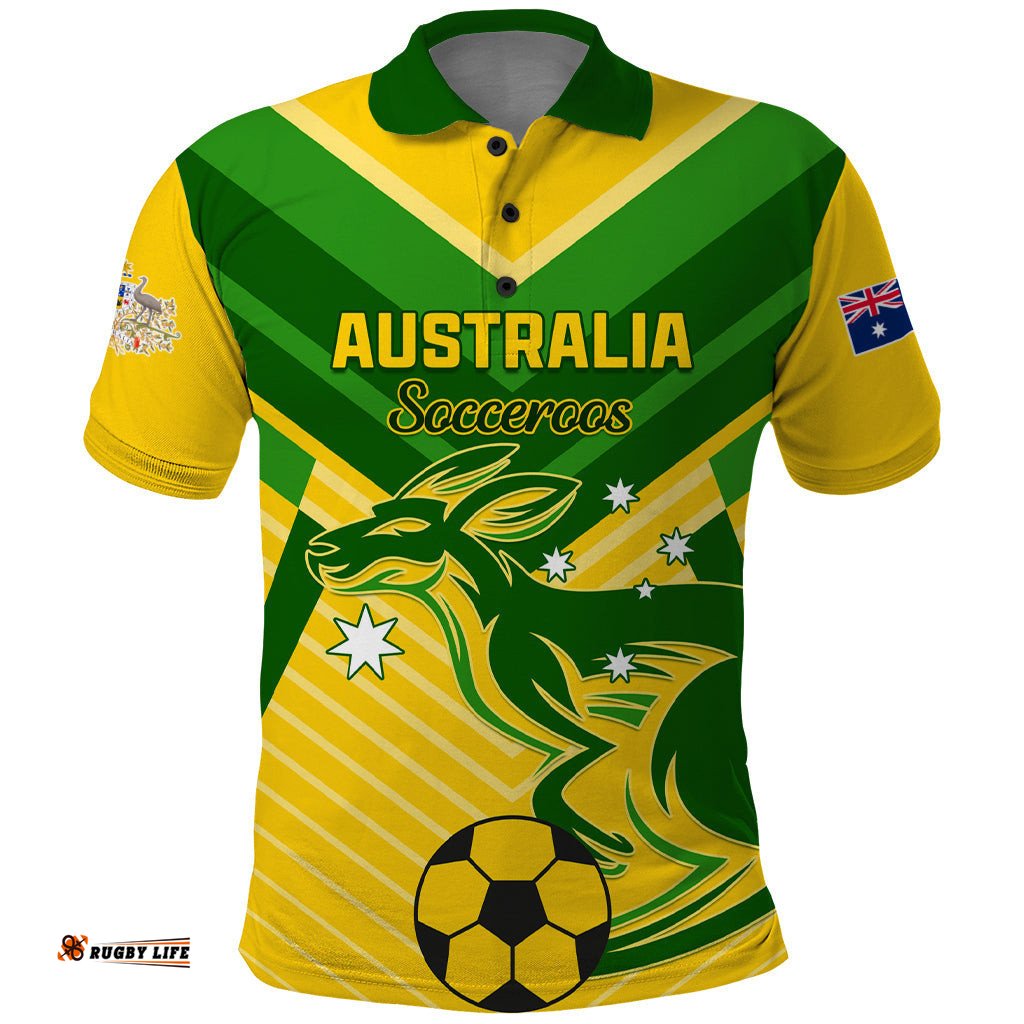 Australia Soccer Polo Shirt Go Socceroos