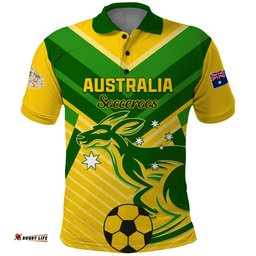 Australia Soccer Polo Shirt Go Socceroos