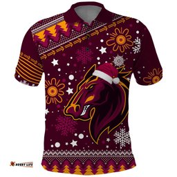 Broncos Rugby Polo Shirt Heart Of All Queenland 2023 Christmas Vibe Unique