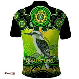 Personalised Australia Sagittarius Kookaburra Zodiac Polo Shirt Auz Astrology Aboriginal - Green