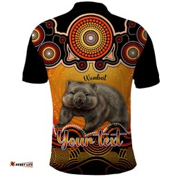 Personalised Australia Taurus Wombat Zodiac Polo Shirt Auz Astrology Aboriginal - Red