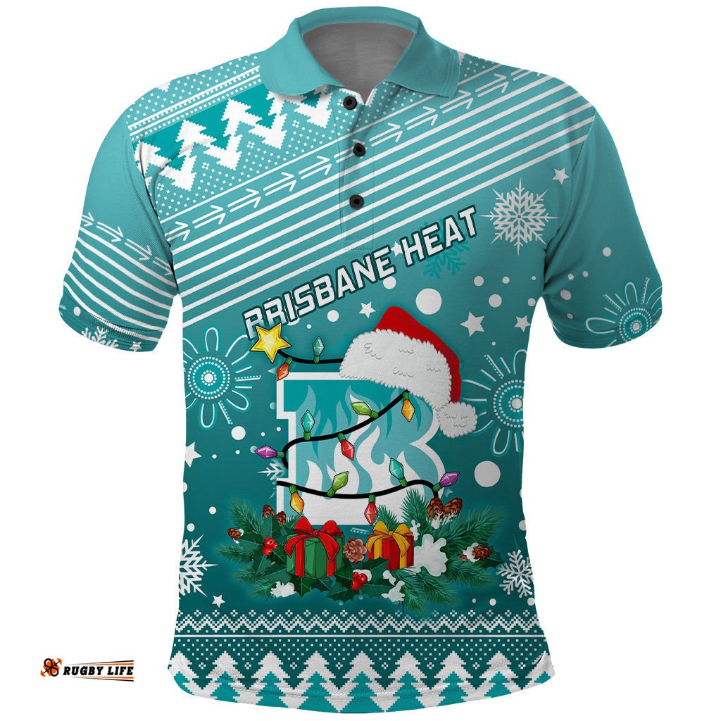 Custom Heat BBL Polo Shirt Christmas Vibe 2023