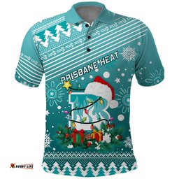 Custom Heat BBL Polo Shirt Christmas Vibe 2023