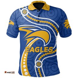 Australian Football Polo Shirt West Coast Eagles Indigenous