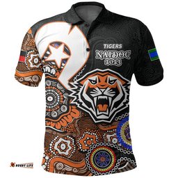 Tigers Rugby Polo Shirt NAIDOC 2023 Patterns Amazing Aussie