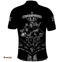 New Zealand Warriors and All Black Polo Shirt Go Champions