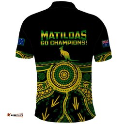 Australia Soccer Polo Shirt Aboriginal Go Matildas 2023 World Cup
