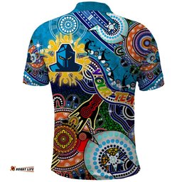 Personalised Titans NAIDOC Week 2024 Polo Shirt Australia Aboriginal Dot Painting