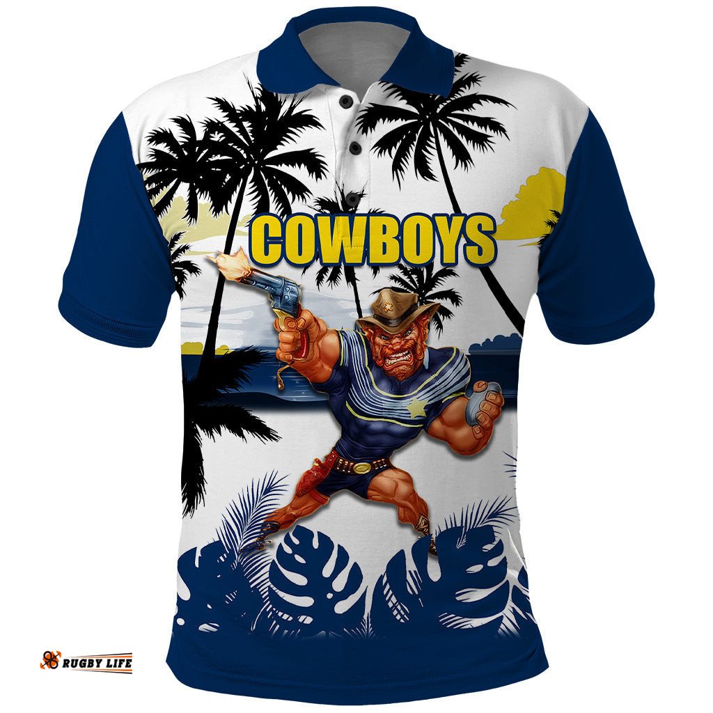 NRL Cowboys Polo Shirt Summer Vibe Style