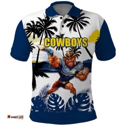 NRL Cowboys Polo Shirt Summer Vibe Style