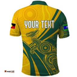 Personalised Australia Soccer Matildas Indigenous Polo Shirt World Cup 2023