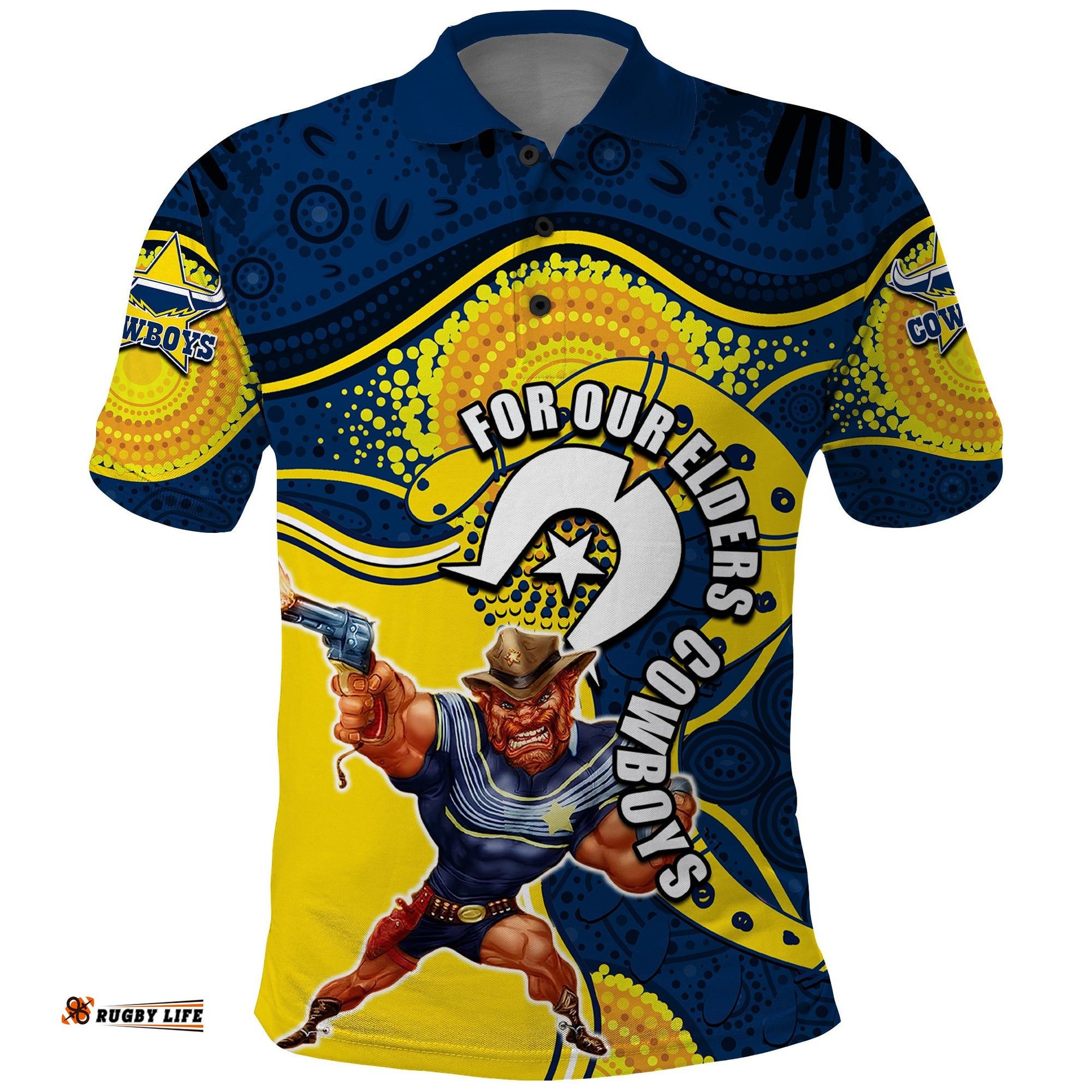 Cowboys Mascot NRL Polo Shirt NAIDOC