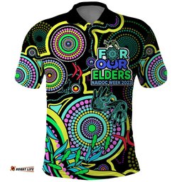Custom NAIDOC Week 2023 Polo Shirt Indigenous Tribal Ver.02 - Yellow