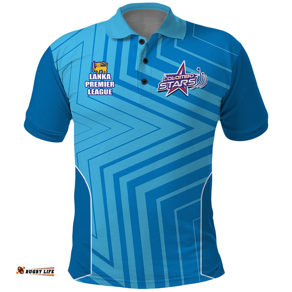 Custom Colombo Star Cricket Polo Shirt Lanka League 2023