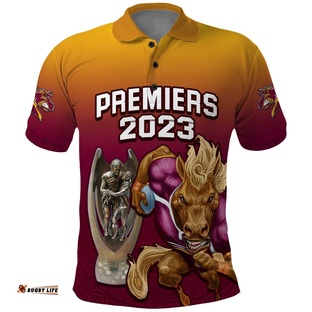 NRL Broncos Premiers 2023 Polo Shirt