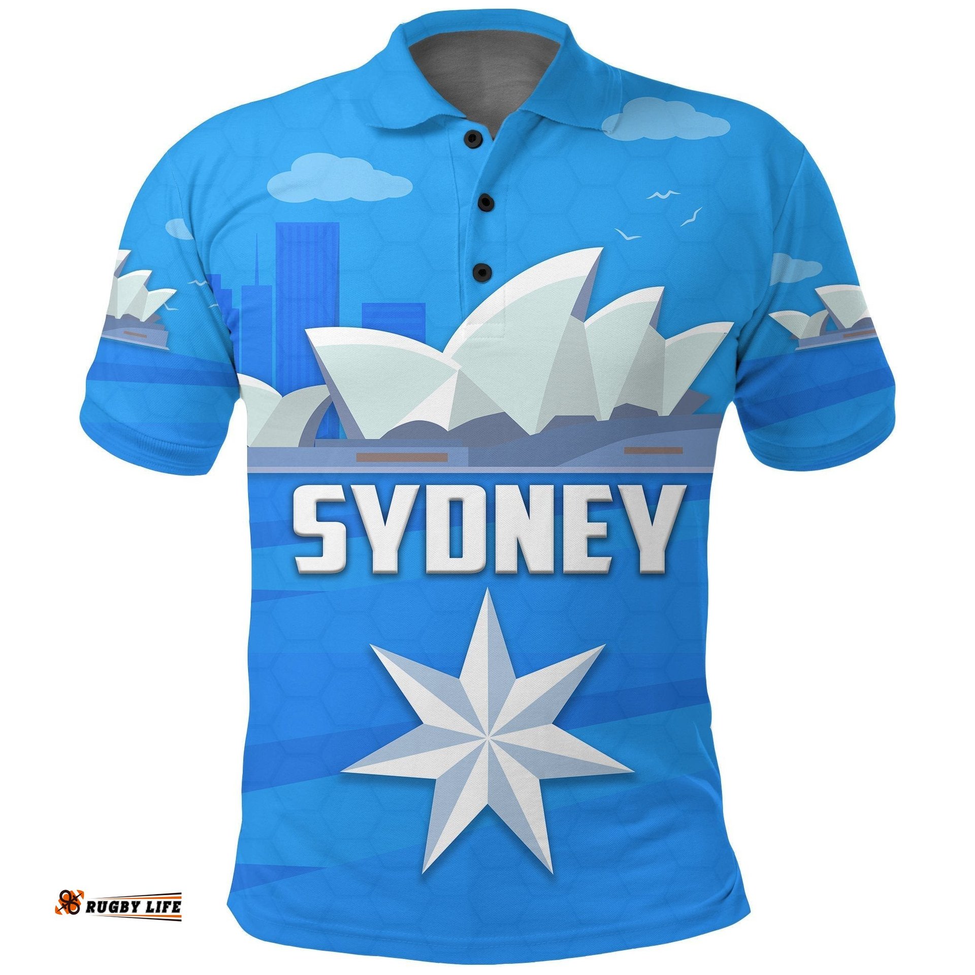 Sydney FC Sky Blue Polo Shirt