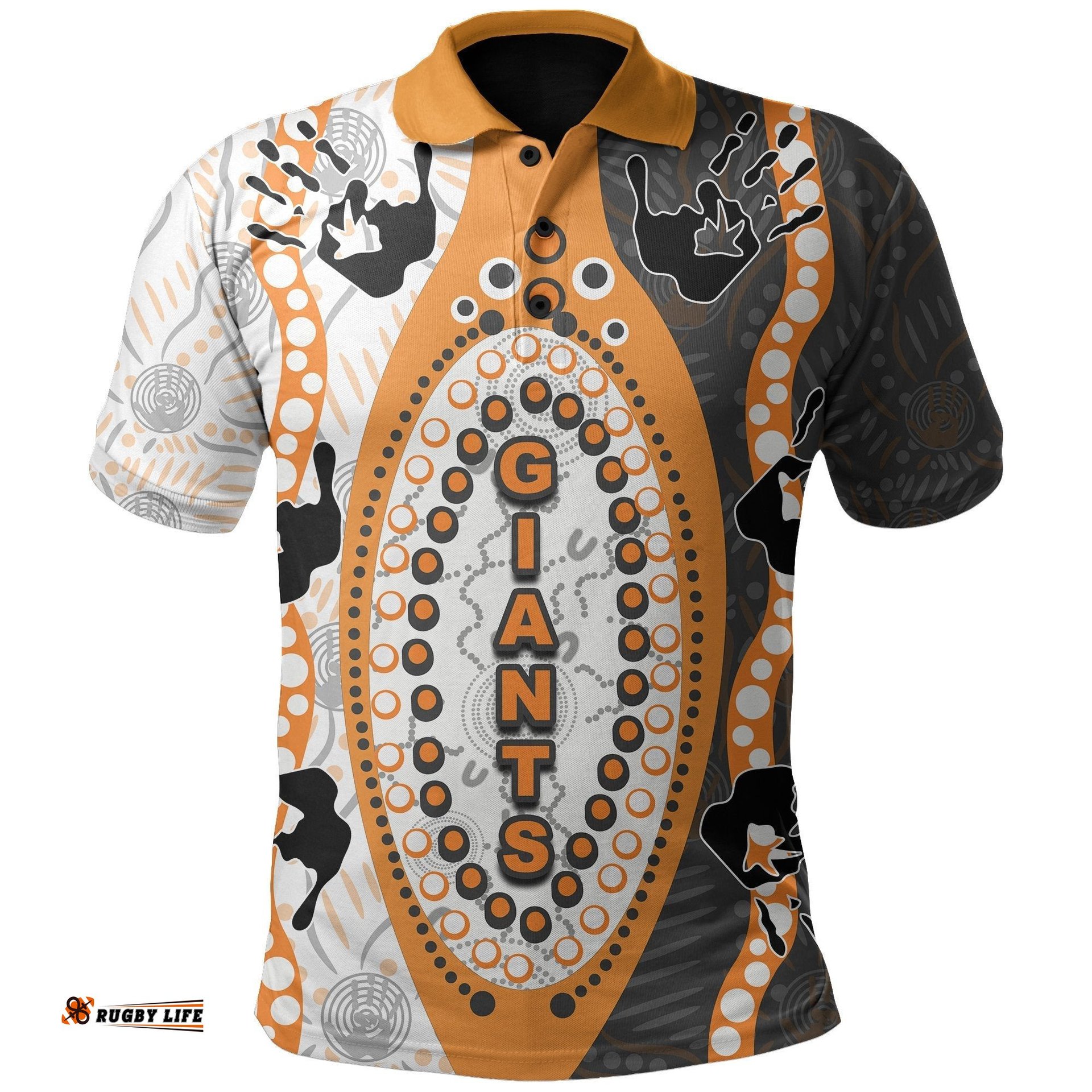 GWS Giants Polo Shirt Aboriginal