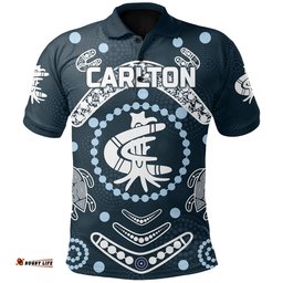 Carlton Polo Shirt The Blues Baggers Indigenous